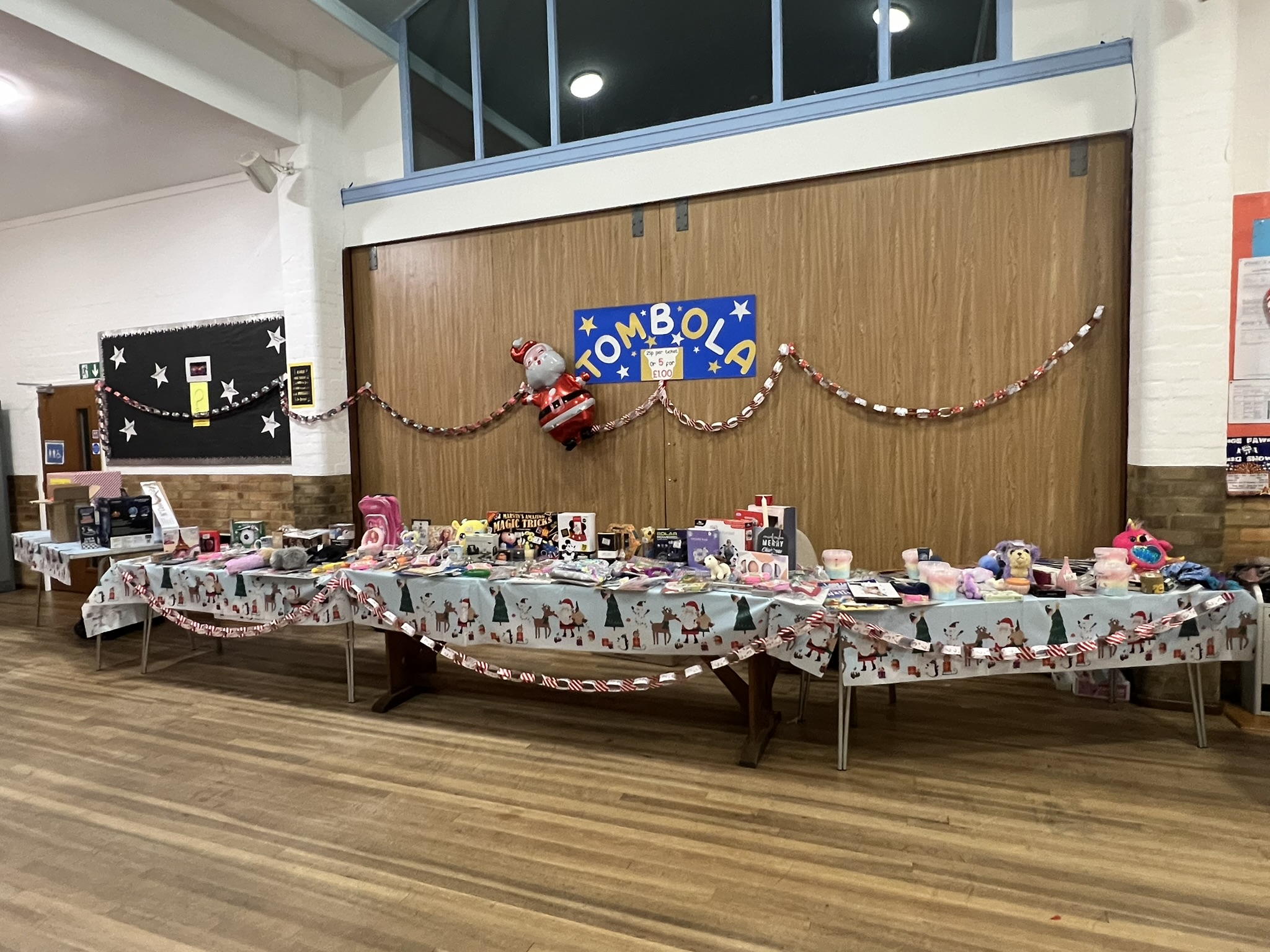The Jingle Bell Bash tombola